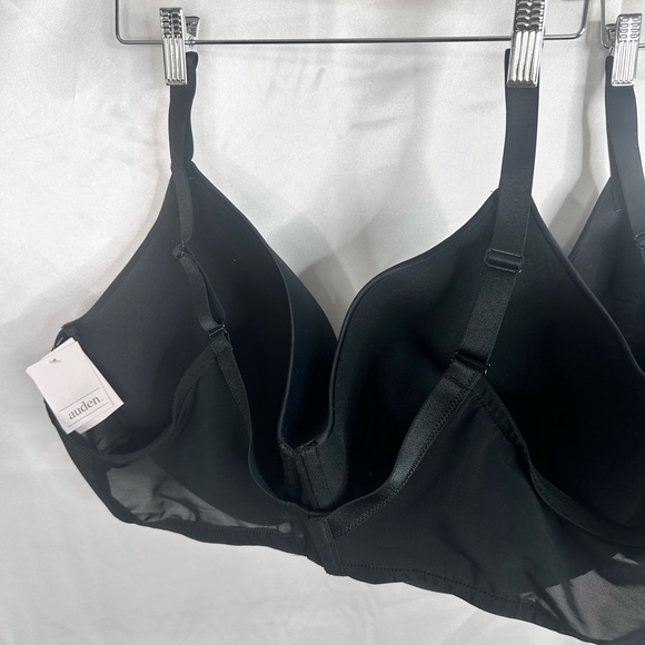 2‎ Auden Black Bras NWT Size 48DDD Lightly Lined Full Coverage Underwire - Picture 6 of 13